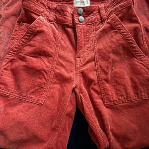 New Pilcro Red Corduroy Pants